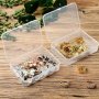 MINI Transparent Plastic Rectangular Container With Lid Clear Finishing Storage Box For Collecting Packaging Small Items Beads Game Pieces Business Cards Crafts Accessories Etc