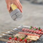 1PC 4-COMPARTMENT Clear Flip-top Seasoning Jar - Moisture-proof Portable Salt & Pepper Shaker For Kitchen And Restaurant Use