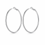 Large Hoop Earrings - 6CM - Silver