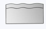 Viena Mirror With Wave Detail