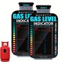 1pc/2pcs Magnetic Propane Tank Level Indicator-Reusable Accurate Color Changing Sensor-Perfect For Home BBQs