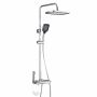 Digital Display Chrome Shower Set With LED Ambient Light 1226C