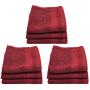 Eqyptian Collection Towel -440GSM -facecloth -pack Of 9 -burgundy