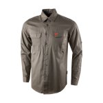 Mens Twill Vented Long Sleeve Shirt Sage - 5XL