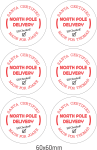 Personalised Christmas Gift Stickers - North Pole - Afrikaans