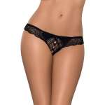 Obsessive - Miamor Crotchless Thong Black S m