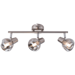 Vetro Spot 1 - 3 Satin Chrome With Smoke Colour Glass - SINGLE 1