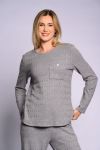 Grey M Lange Top