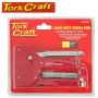 Tork Craft Staple Gun 21 G 6 8 Mm L/duty JT21 With 100 PC 0.7 MMX8 Mm TCSG0500
