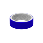 Eternal Custom Silicone Rings - Royal Blue white 7