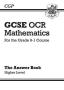 New Gcse Maths Ocr Answers For Workbook: Higher   Paperback