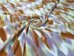 Printed Pleated Satin