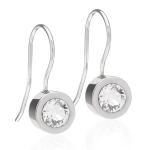 Blomdahl Natural Titanium Earrings Pendant Crystal