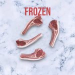 AVG 1 Pack Of Frozen Free Range Lamb Rib Chops 500G