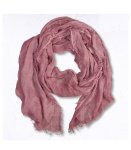 Overdyed Raw-edge Scarf - Berry Free