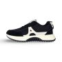 Men's Black White Chunky Sneakers Pu Leather Platform Athletic Trainers
