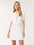 Belle Crepe Knit Dress - 16 Porcelain