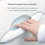 8PCS SET Car Door Handle Sticker Anti-scratch Handle Bowl Sticker Decoration Universal Transparent Paint Protective Film