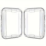 2PCS Ultra Thin Tpu Full Coverage Watch Case For Apple Watch 38 40 41 42 44 45 49MM Compatible With For Iwatch Series ULTRA SE 9