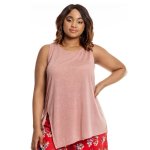 Donnay Plus Size Slub Vest - Pink