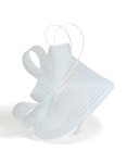 White Mesh Quill Fascinator Boater Hat