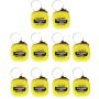 10-PACK MINI Keychain Tape Measures - 1M Dual Scale Cm/in Yellow