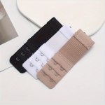 3-PACK Bra Extenders - Ultra-comfortable Fit Easy 2-HOOK Adjustable Closure Long-lasting Durable Design - Timeless Solid Color O