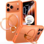 Torras Q3 Spin For Iphone 17 Pro Max Case With 360 Magnetic Stand Wireless Charging Compatible Hard PC Case For 17 Pro Max Phone