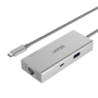 UNITEK Y-9117 Interface Hub USB 3.2 Gen 1 3.1 Gen 1 Type-c Silver