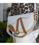 2-TONE Saddle Body Bag - Cream Free