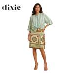 Persian Print Wrap Skirt Midi - Print Free