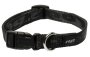 Rogz Alpinist Medium 16MM Matterhorn Dog Collar Different Colours - Black