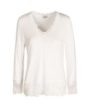 LaCie Lace Trim Basic Top - White Free