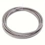 1m 6AN Fuel Line Hose AN6 5/16" Stainless Steel Braided Fuel Hose Durable CPE Oil Gas Cooler Hose 5/16in Universal CPE Tube Oil Fuel Gas Transmission