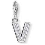 Cz Letter V Charm