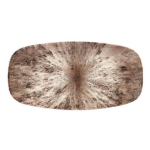 Churchill - Stone Zircon Brown Oblong Chefs Plate 30 X 15.3CM Set Of 12