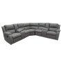 Lounge Suite Celine Recliner Corner Set Grey