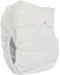 Bamboo Nappy With Microfibre Inserts White