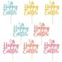 Happy Easter Cake Toppers - Multi Colour - 24 Pieces