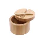 10CM Twist Salt Cellar With Spoon Brown