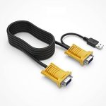 XF0181 2-IN-1 USB Vga Kvm Cable 3M
