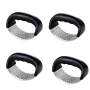4 Piece Manual Garlic Presser Mincer STAINLESS-KT32166