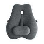Contoured Memory Foam Lumbar And Waist Support Chair Cushion