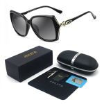JOLITA3039 Diamond-studded Fox Polarized Uv-protective Sunglasses With Case
