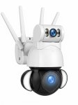 Dual-lens 4K HD Outdoor Ptz Security Camera Wireless Wifi Dome Surveillance System