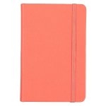 Pocket Coral Red Genuine African Leather Notebook