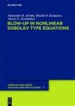 Blow-up In Nonlinear Sobolev Type Equations Hardcover