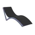 Slim Pool Lounger Cushion Only - Grey Cushion
