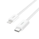 Belkin Boostcharge Usb-c – Lightning Braided Cable 1.5M 2 Pack White