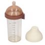 Infant Feeding Bottle 240ML Wide Mouth Flip Top Anti Colic Brown 0-3 Months